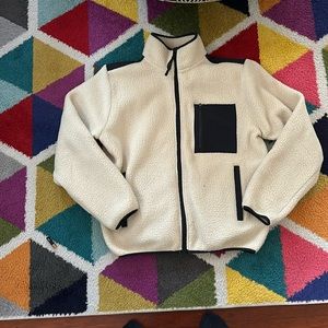 Men’s Cream Fleece Jacket